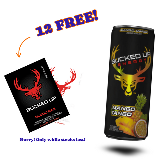 Weekly Deal - 12 FREE Bucked Up Samples With Energy 12pk!