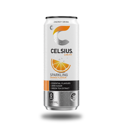 Celsius Sparkling Orange 330ml can