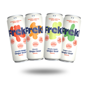 Frekl Ginger Beer 4 Can Sample Pack - Double Ginger, Classic, Cloudy Apple and Finger Lime