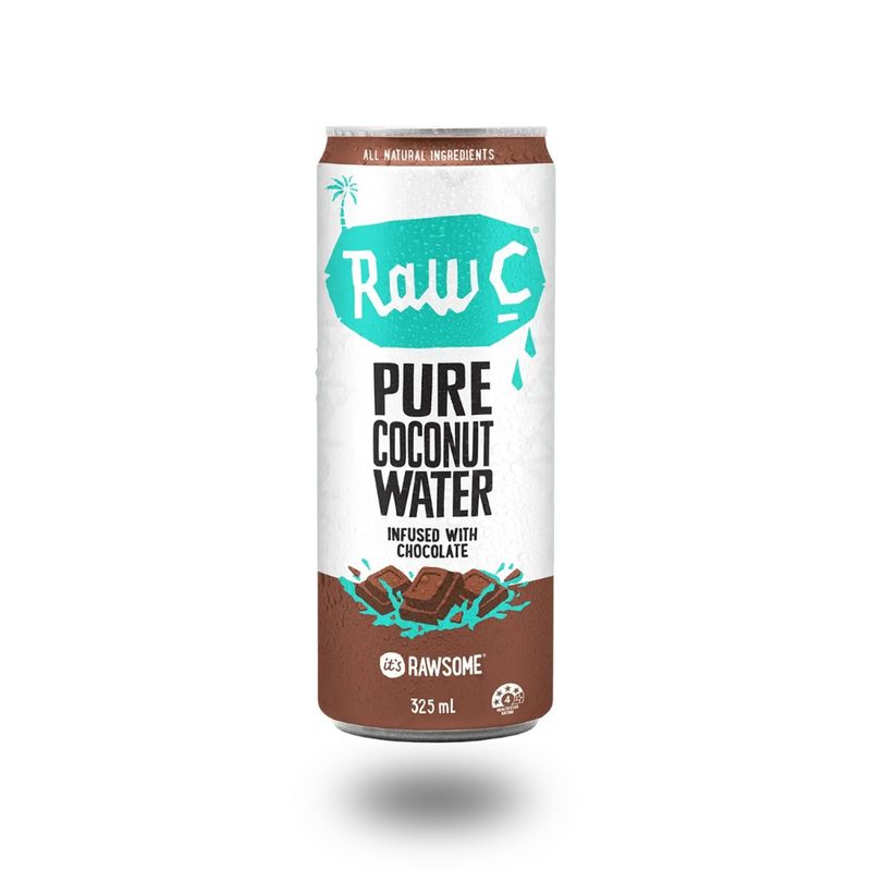 Load image into Gallery viewer, Raw C Coconut Water Infused With Chocolate 325ml can
