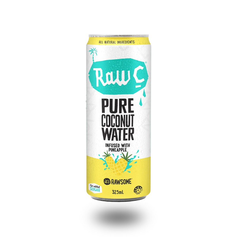 Load image into Gallery viewer, Raw C Coconut Water Infused With Pineapple 325ml can
