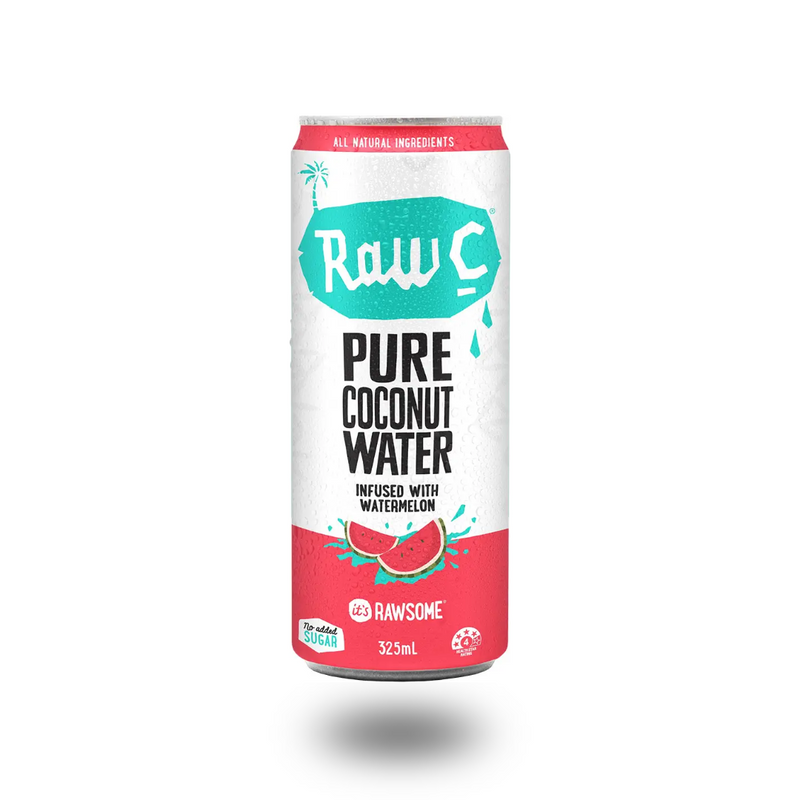 Load image into Gallery viewer, Raw C Coconut Water Infused With Watermelon 325ml can
