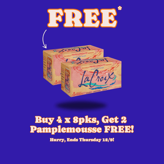 Weekly Special - 2 x FREE Pamplemousse La Croix 8 Packs*