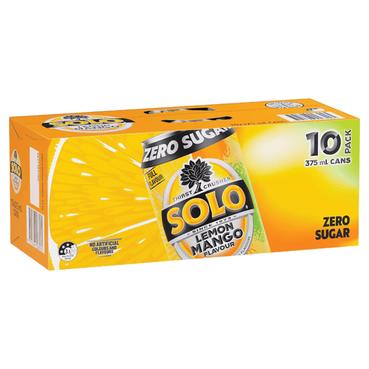 Solo Lemon Mango Zero Sugar 10pk