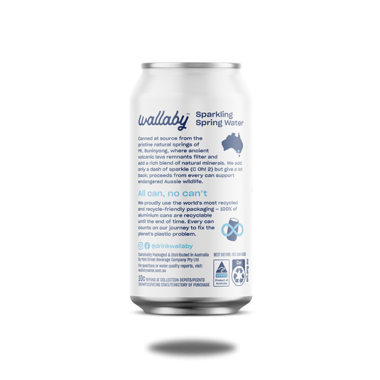 Wallaby Sparkling Canned Water