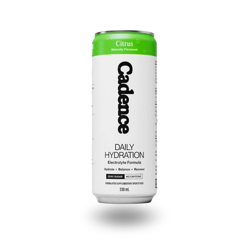 Load image into Gallery viewer, Cadence Daily Hydration electrolyte drink Citrus 330ml can
