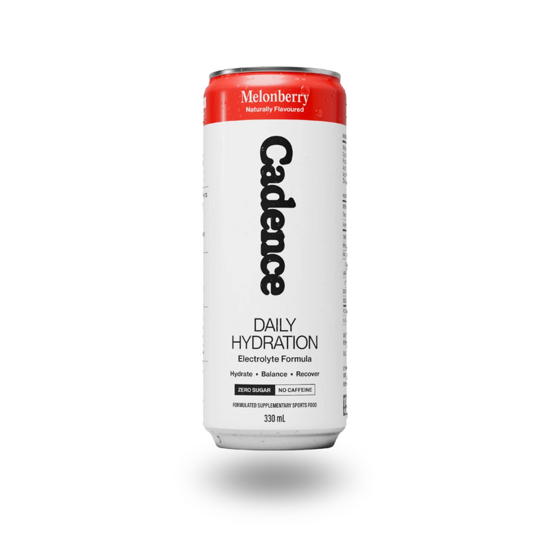 Load image into Gallery viewer, Cadence Daily Hydration electrolyte drink Melonberry 330ml can
