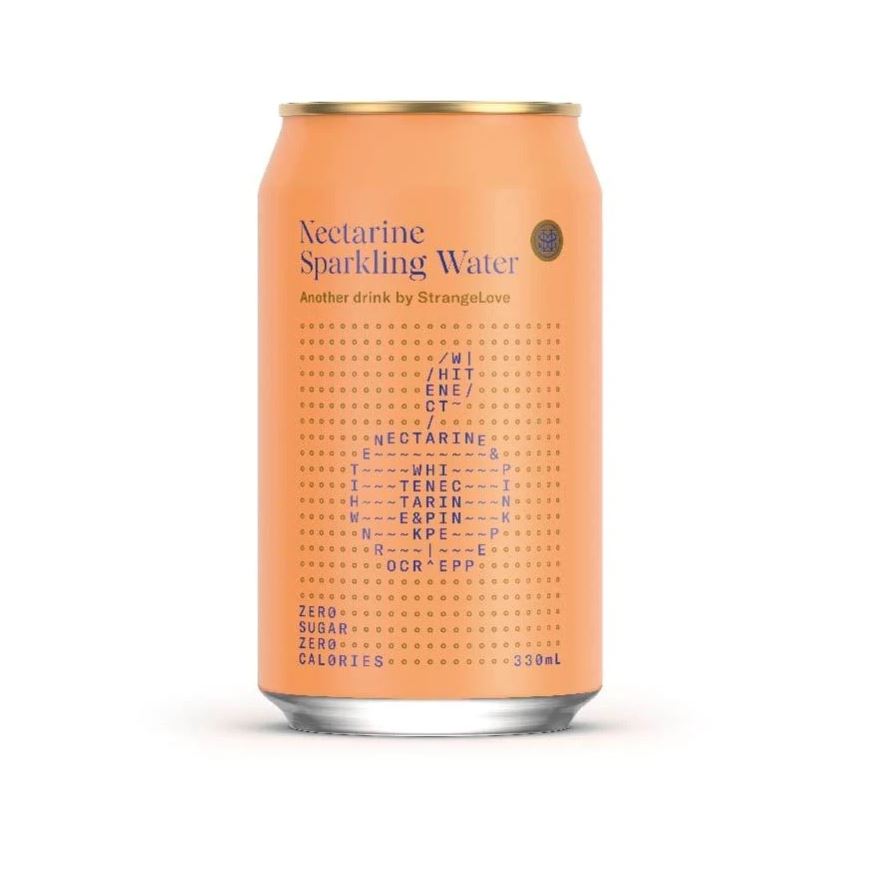 StrangeLove Nectarine Sparkling Water