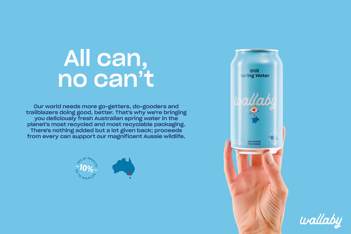 Wallaby Sparkling Canned Water